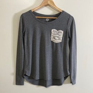SONOMA Women’s Grey Long Sleeve Tee XS